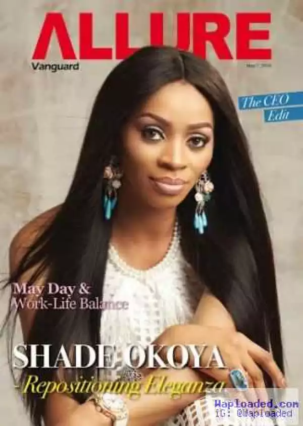 Photos: Shade Okoya Looks Beautiful As She Covers Vanguard Allure Magazine